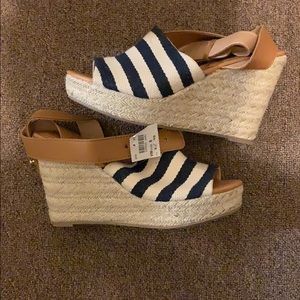 Women’s striped wedges size 8